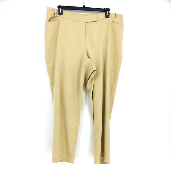 Lane Bryant Pants - Lane Bryant High Waist Tapered Khaki Dress Pant 20